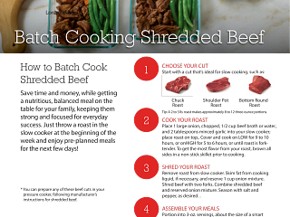 How to Batch Cook Shredded Beef