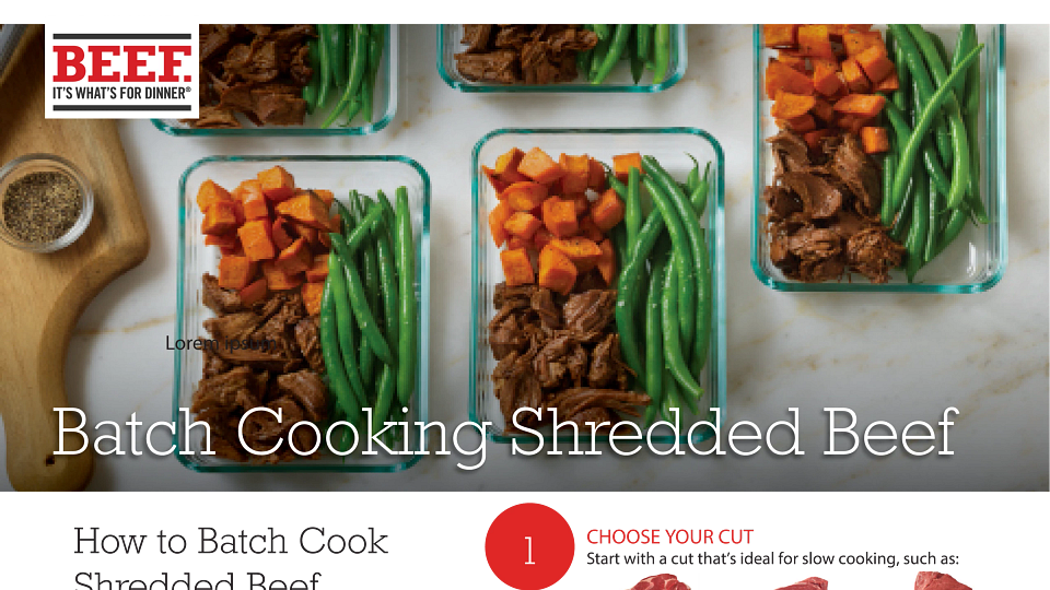 How to Batch Cook Shredded Beef