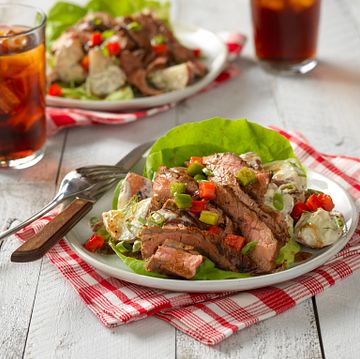 Grilled Flank Steak and Potato Salad