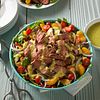 Grilled Spicy Steak Salad with Guacamole Salsa