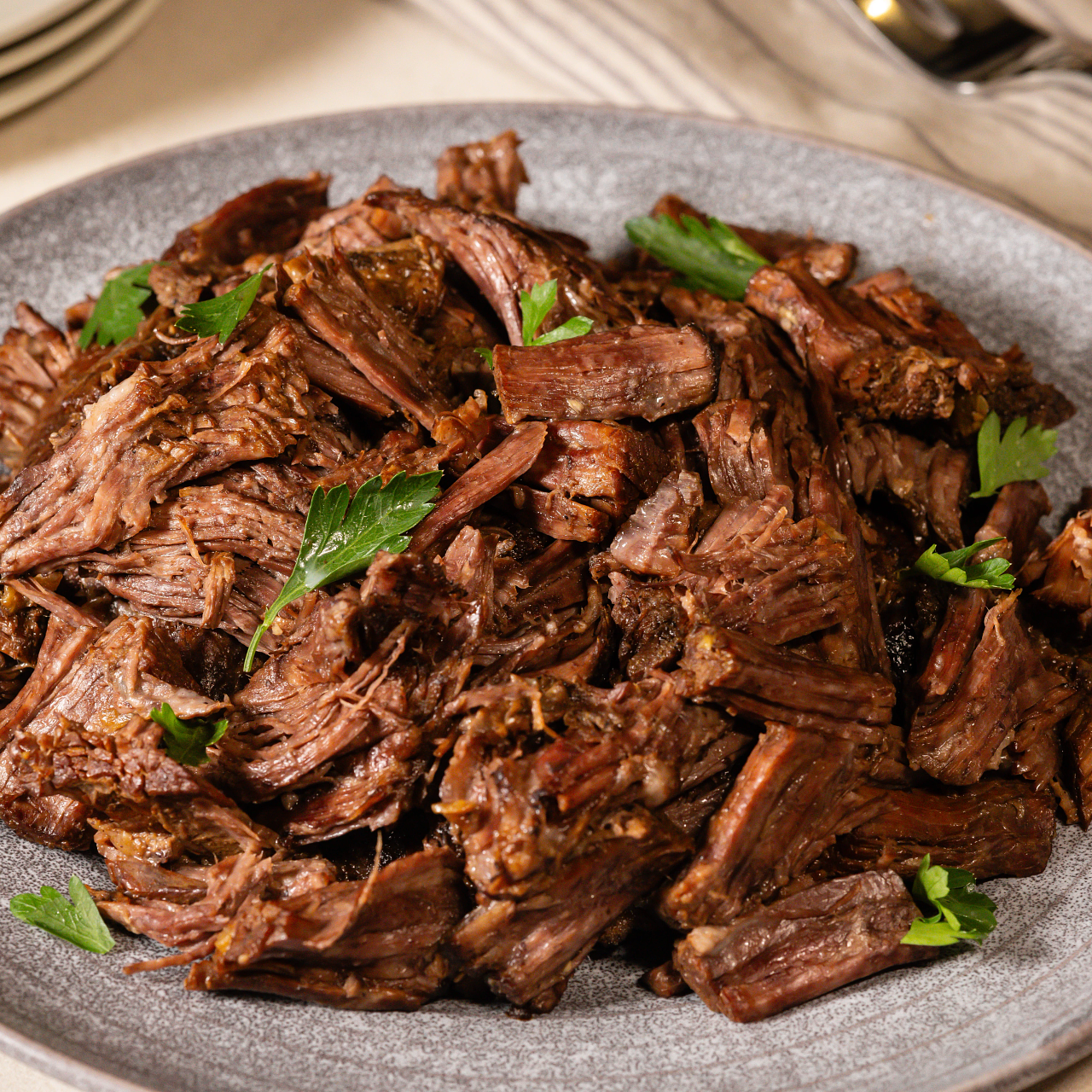 shredded beef