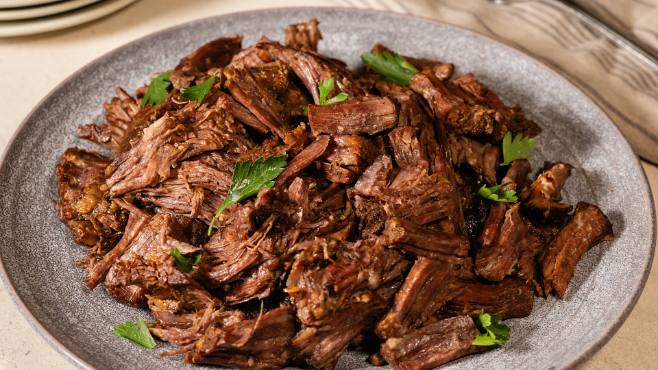 Four-Way Slow Cooker Shredded Beef