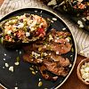 Lime-Marinated Flank Steak with Stuffed Poblano Peppers