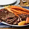 Beef Brisket with Savory Carrots & Dried Plums