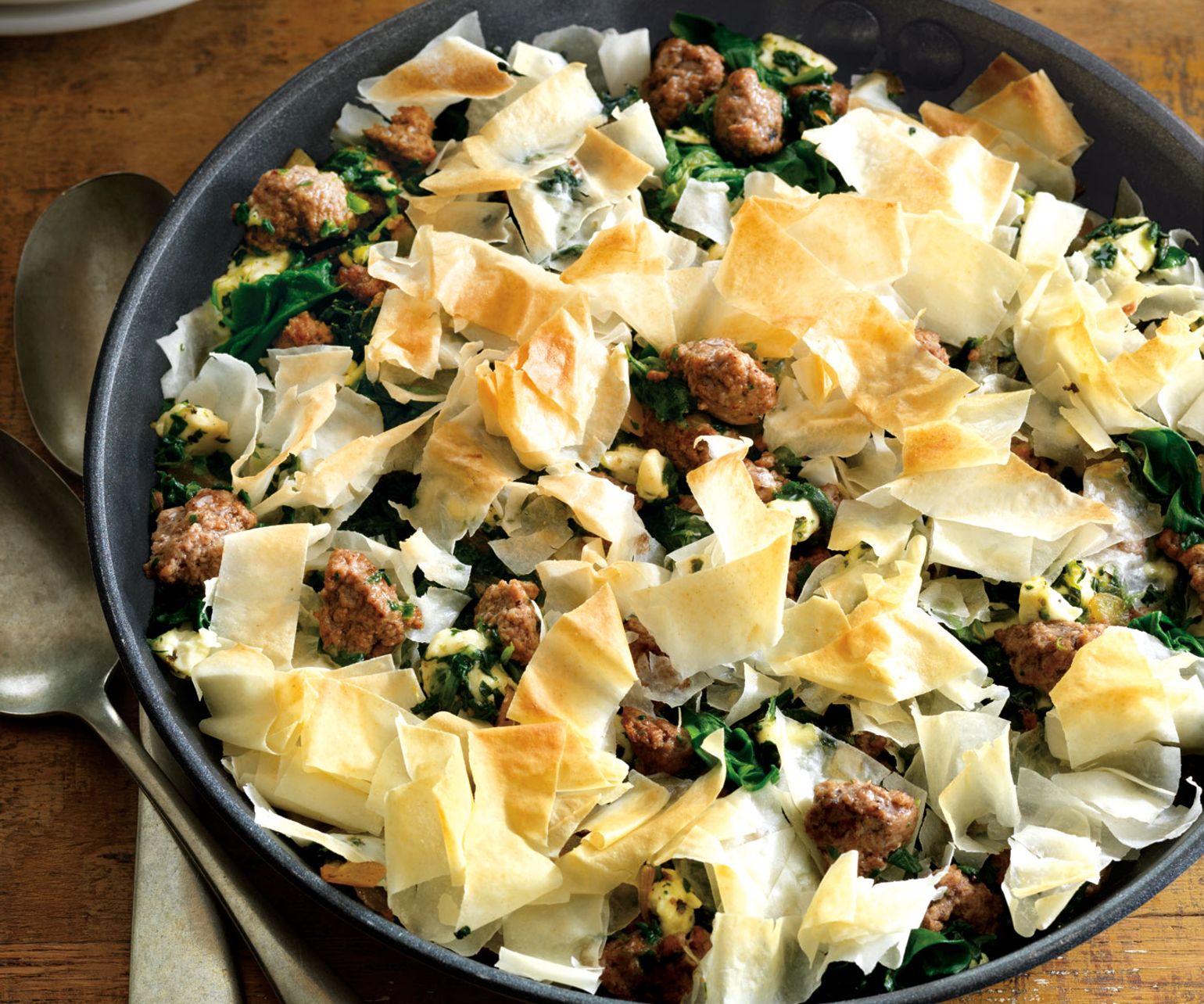Beef and Spinach Greek Pie