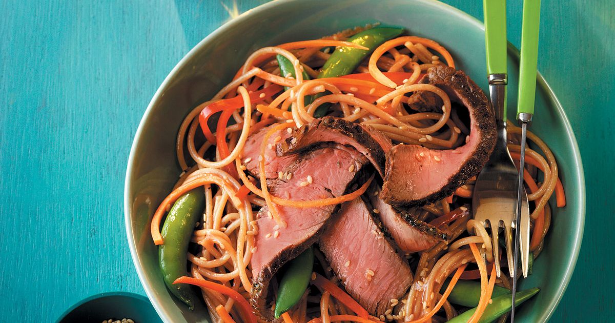 Grilled Steak and Asian Noodle Salad | Beef Loving Texans | Beef Loving Texans is your one-stop info