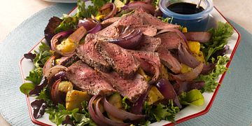 Grilled Beef, Summer Squash and Onion Salad