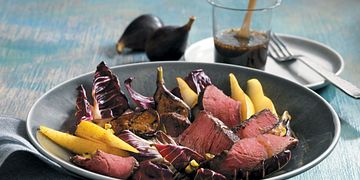 Treviso, Fig & Pear Steak Salad