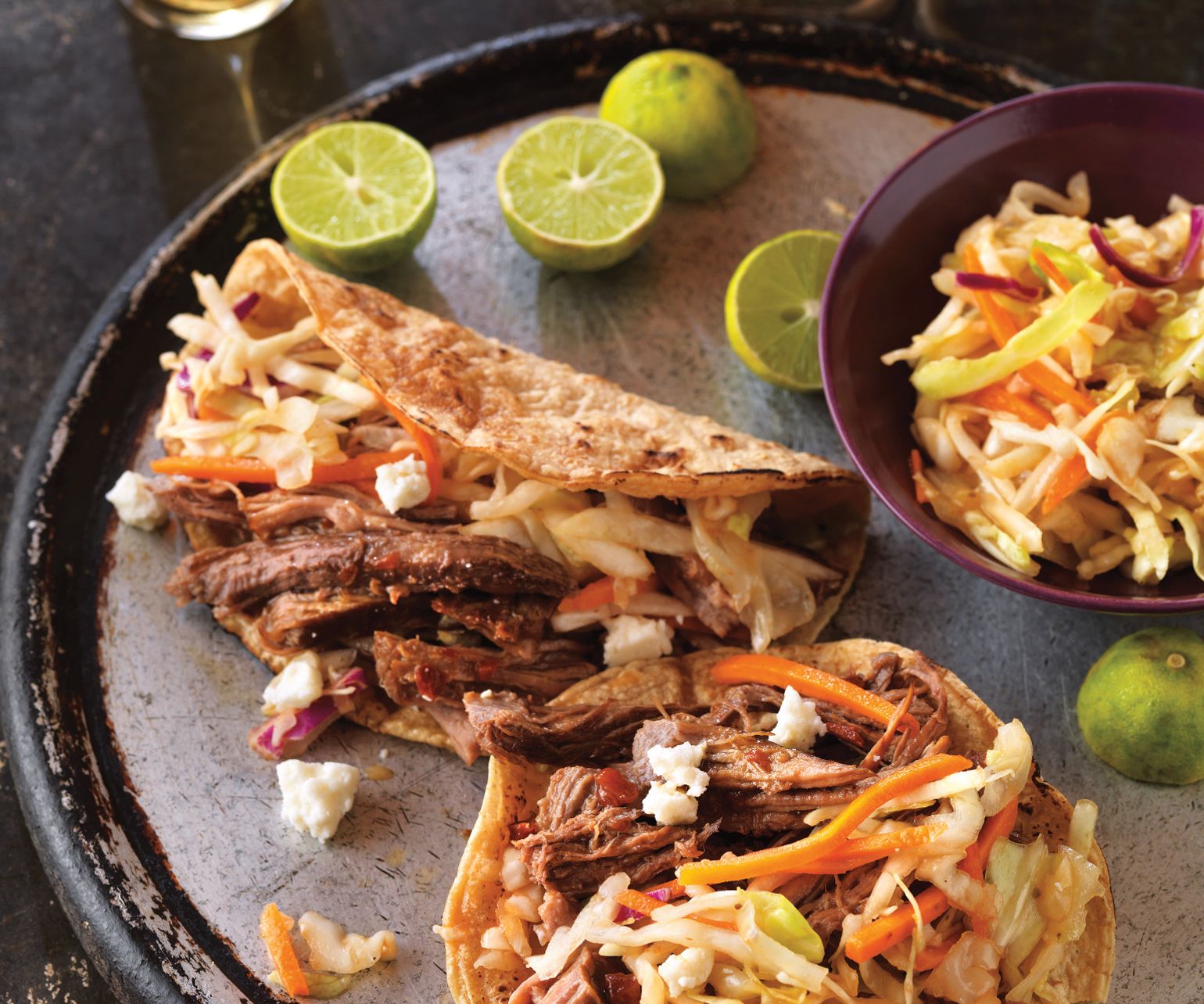 Beer-Braised Spicy Beef Tacos