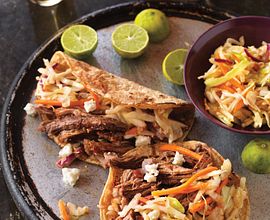 Beer-Braised Spicy Beef Tacos