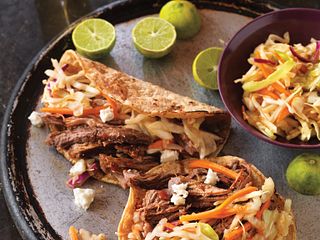 Beer-Braised Spicy Beef Tacos