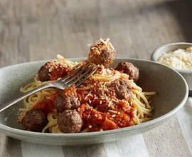 Lean Baked Meatballs Marinara
