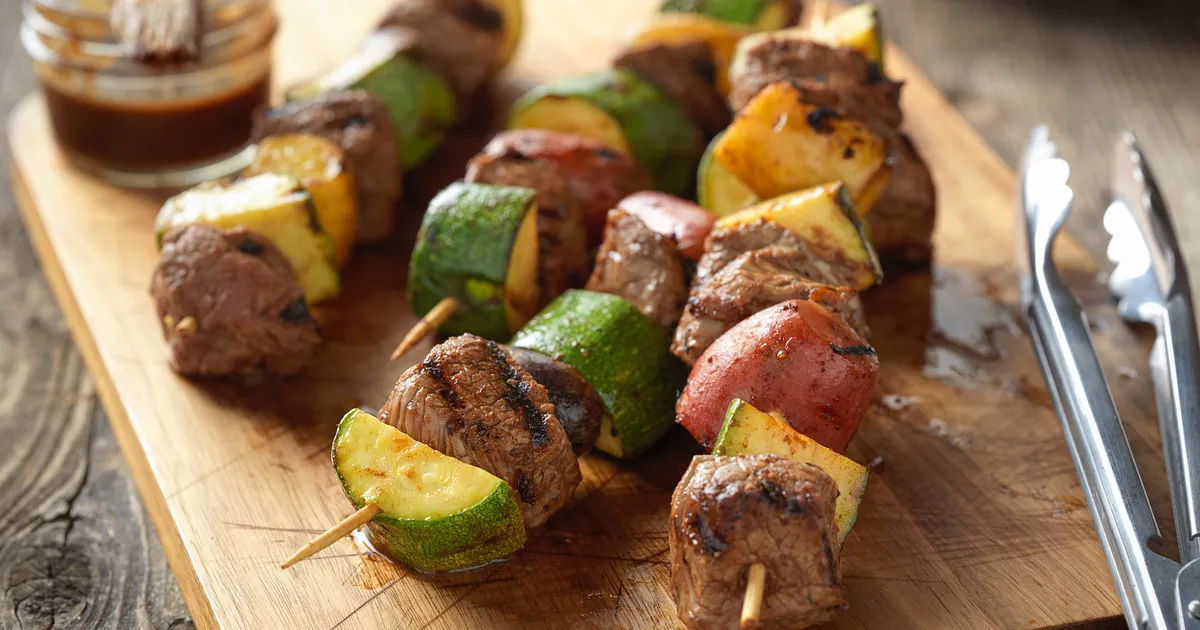 Beef Top Sirloin & Potato Kabobs | Beef Loving Texans | Beef Loving Texans is your one-stop informat