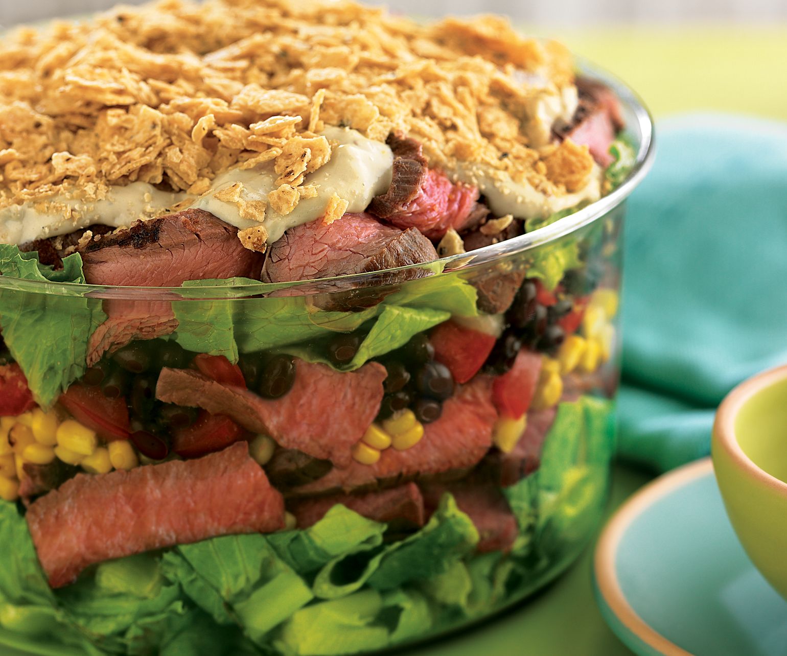 Southwest Steak and Many Layered Salad