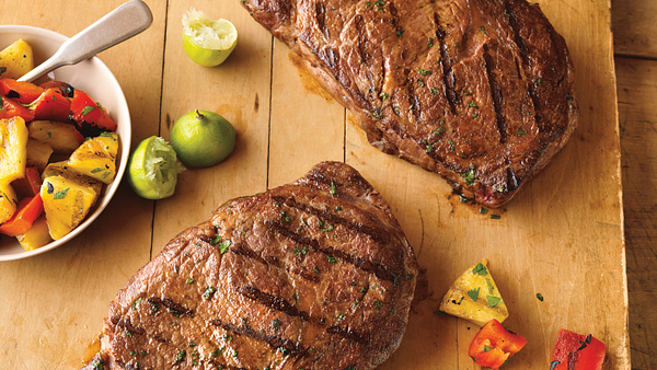 caribbean-ribeye-steaks-with-grilled-pineapple-salad