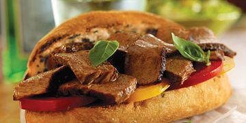 Garlic-Basil Toasted Beef Sandwiches