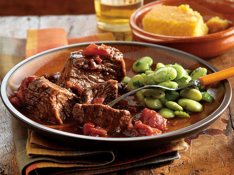 Smoky Chipotle Pot Roast with Cornbread