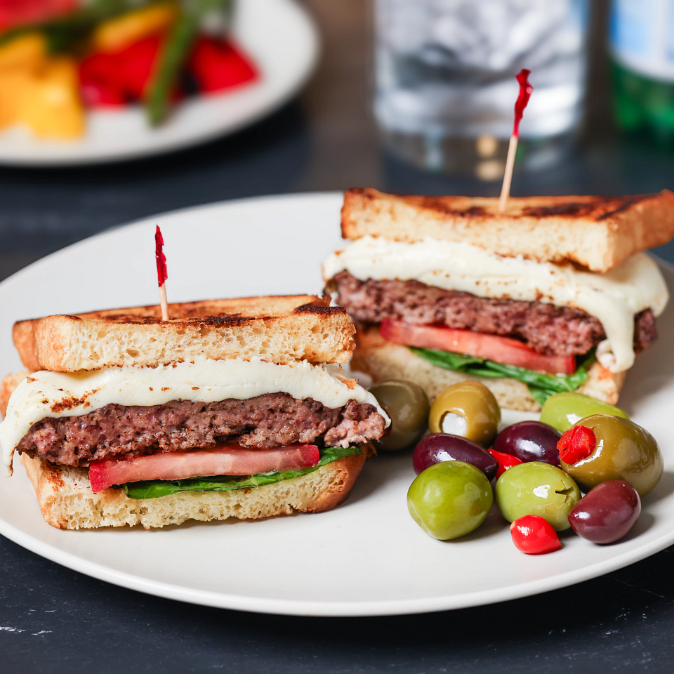Caprese Smashburger Melts