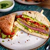 Crispy Beef Sandwiches with Cilantro-Lime Sauce