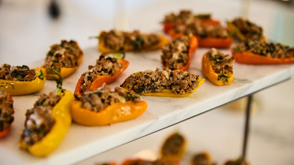 stuffed baby bell peppers