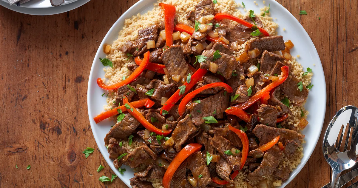 Beef Stir-Fry with Couscous | Beef Loving Texans | Beef Loving Texans is your one-stop information c