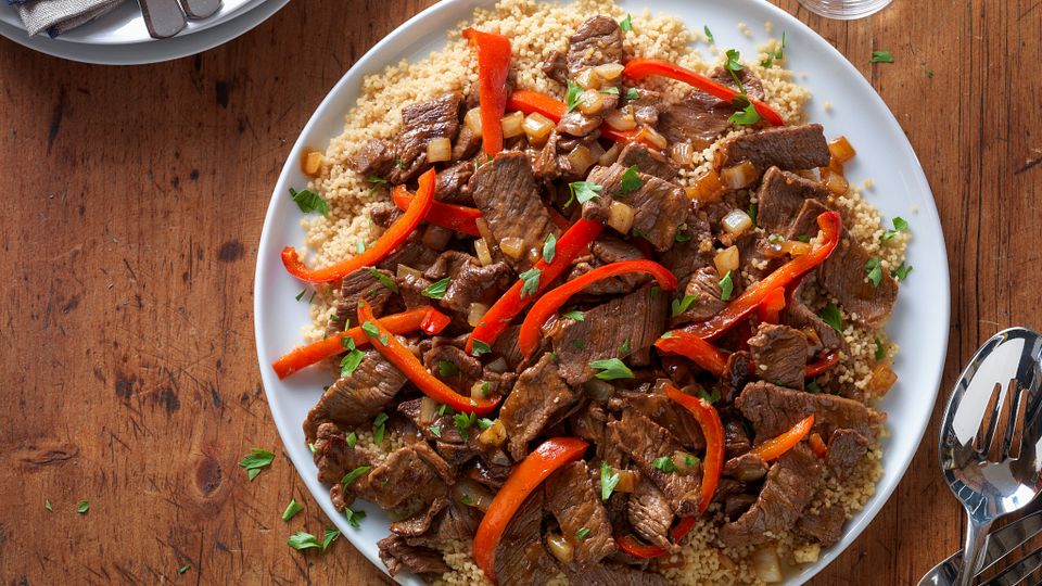 Beef Stir-Fry with Couscous