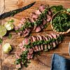 Chimichurri-Marinated Strip Filets