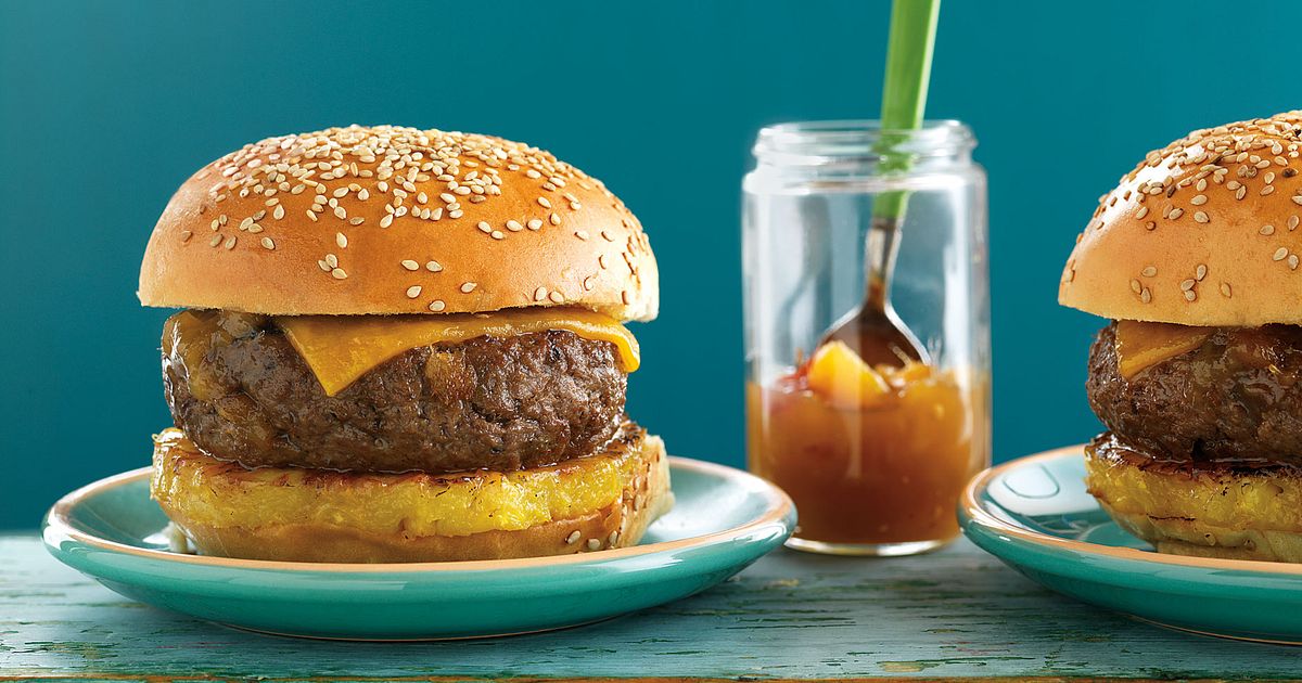 Caribbean Cheeseburgers with Grilled Pineapple | Beef Loving Texans | Beef Loving Texans is your one