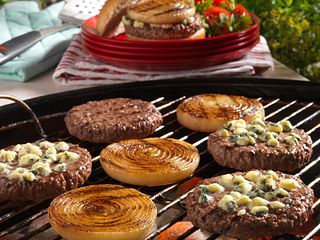 Grilled Onion Cheeseburgers