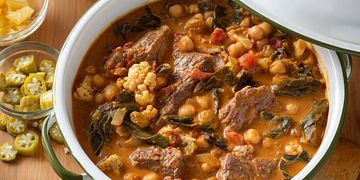 North African Harissa-Braised Beef Stew