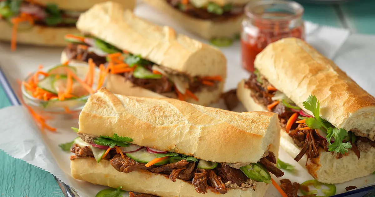 Gochujang Beef Banh Mi Sandwiches | Beef Loving Texans | Beef Loving Texans is your one-stop informa