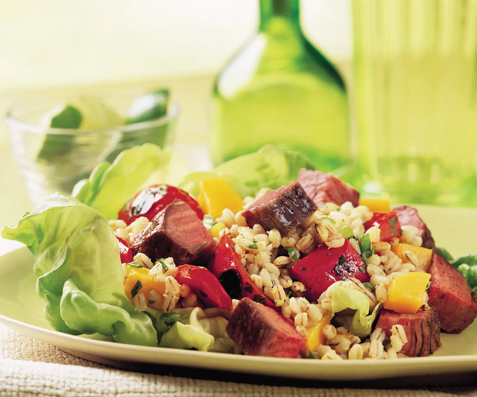 Beef, Mango & Barley Salad