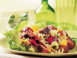 Beef, Mango & Barley Salad