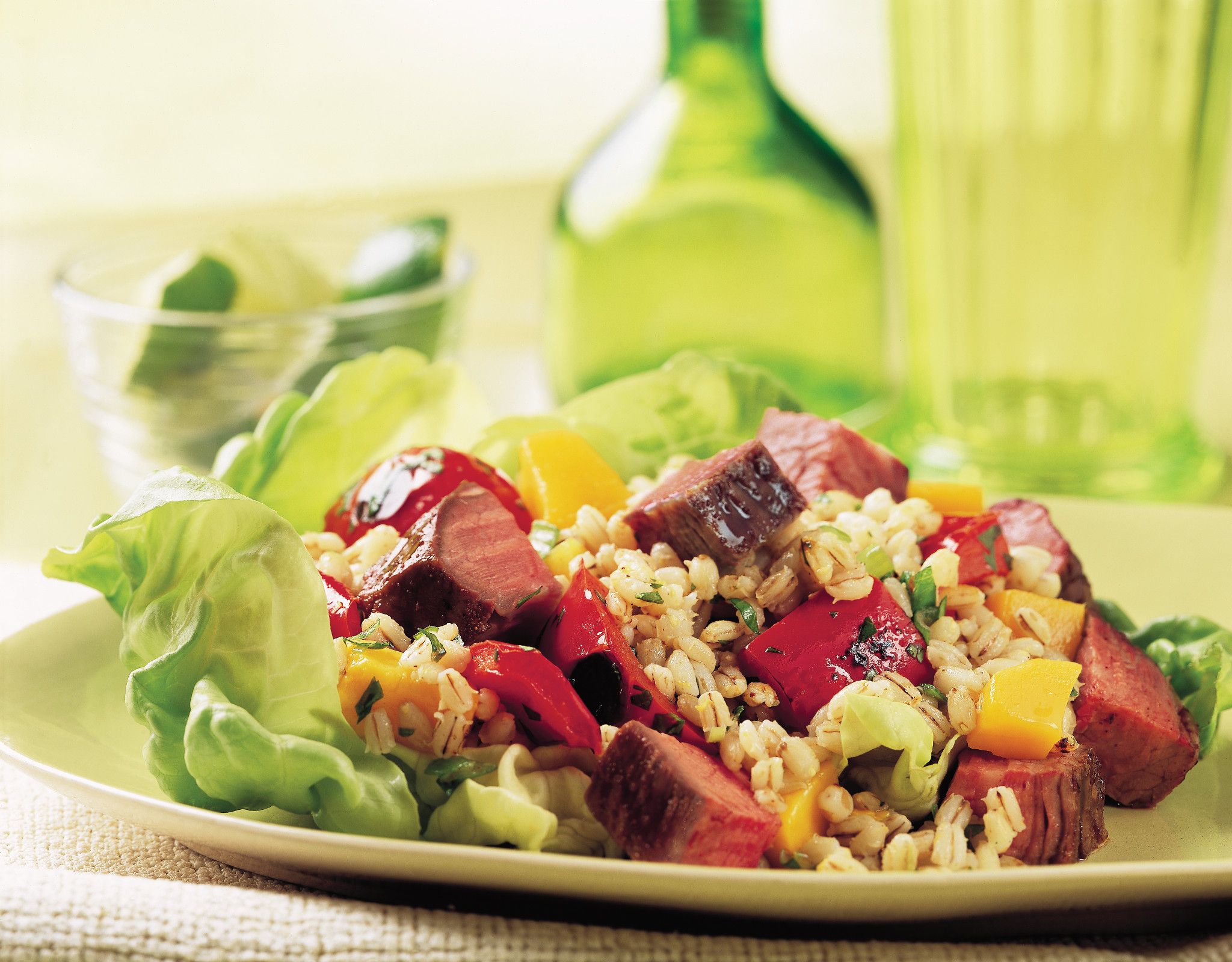 Beef, Mango & Barley Salad
