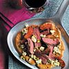 Grilled Steak & Plum Pizzettes