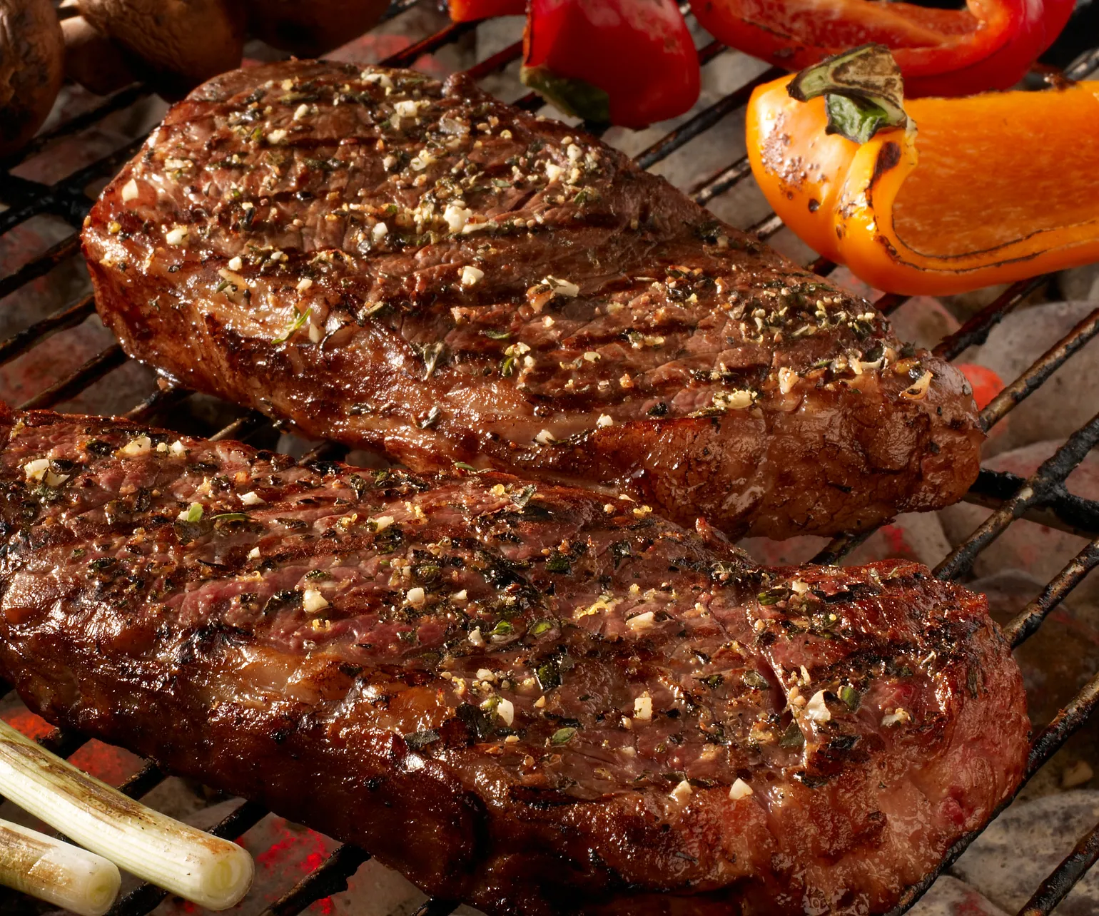 Garden Herb Strip Steaks