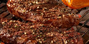 Garden Herb Strip Steaks