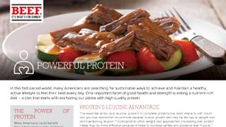 Health Professional Fact Sheets, Powerful Protein