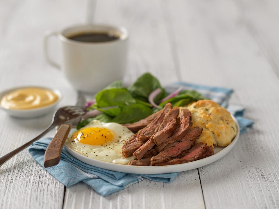 Southern Skirt Steak Benedict