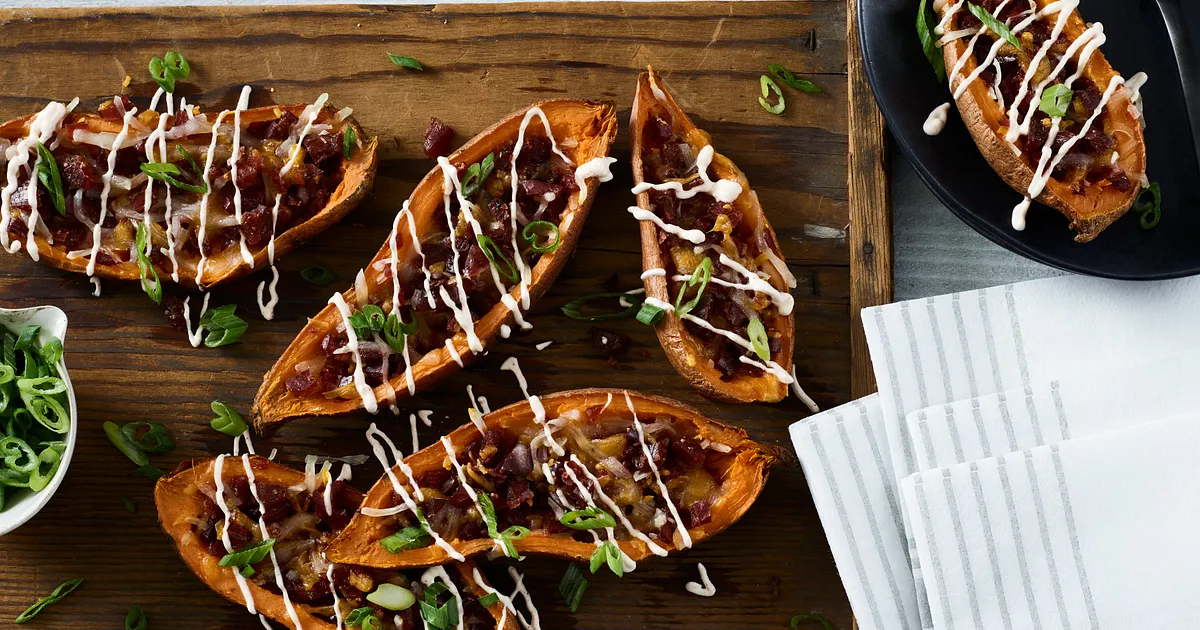 Beef Jerky Baked Potato Skins | Beef Loving Texans | Beef Loving Texans is your one-stop information