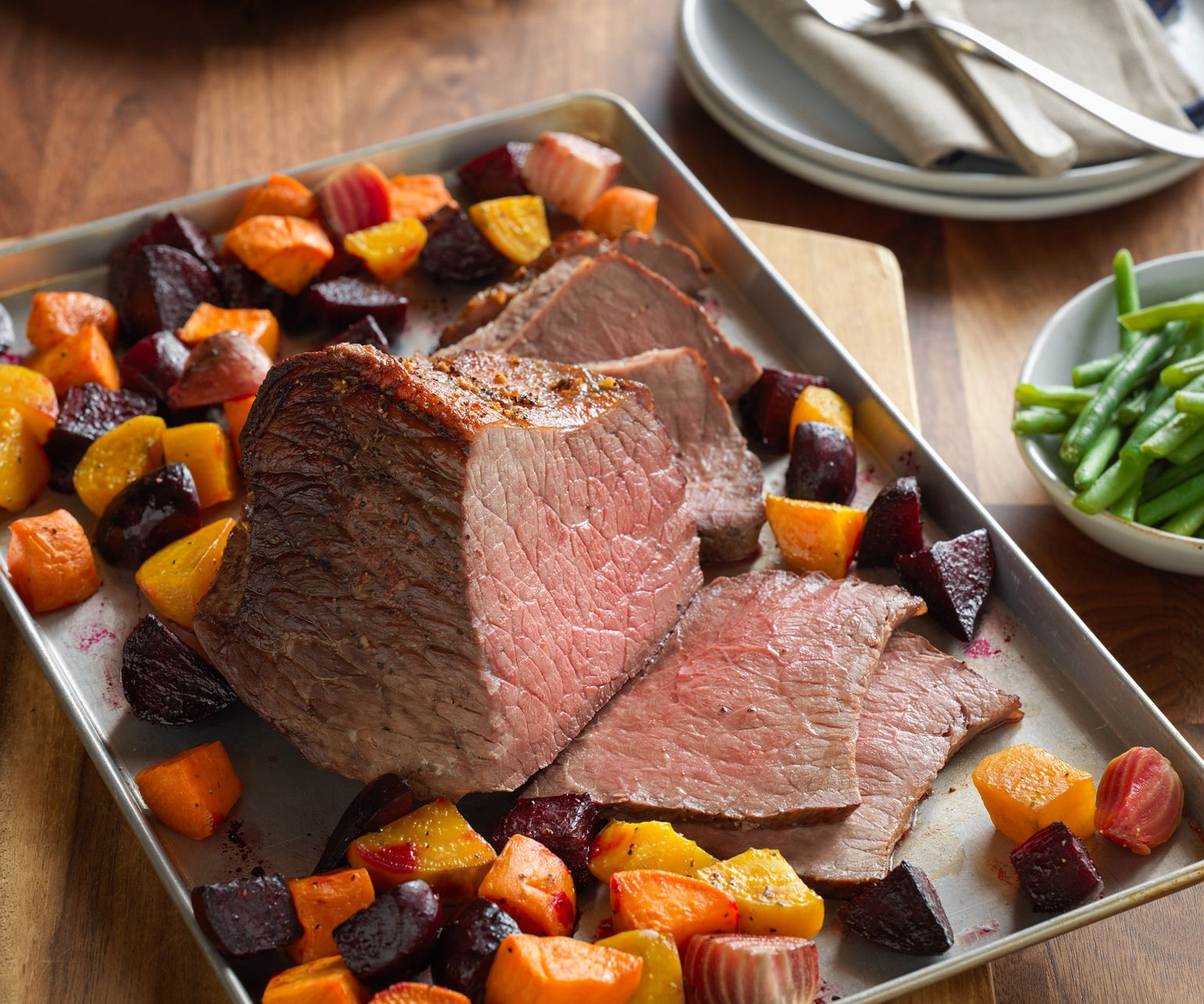 One Pan Beef Roast with Root Vegetables