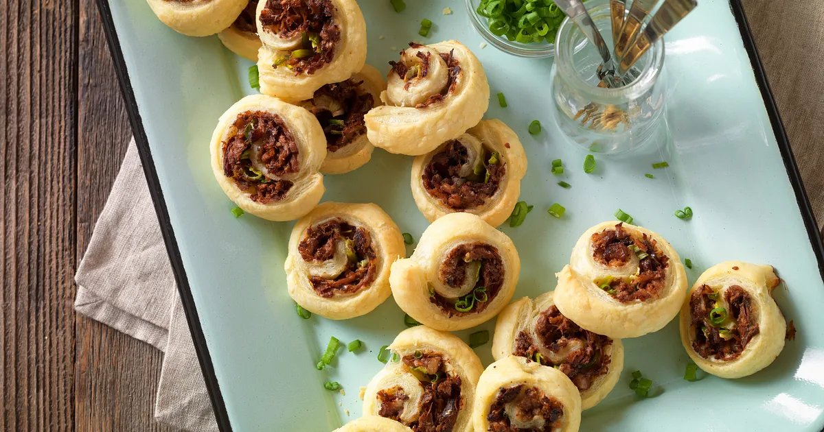 Flaky Beef-Stuffed Pinwheels | Beef Loving Texans | Beef Loving Texans is your one-stop information 