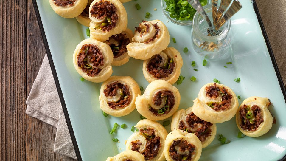 Flaky Beef-Stuffed Pinwheels
