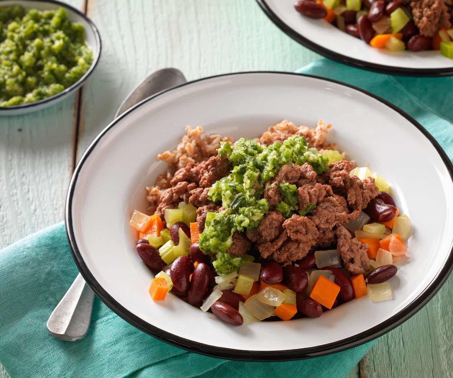 Caribbean Beef and Rice Skillet