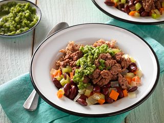 Caribbean Beef and Rice Skillet