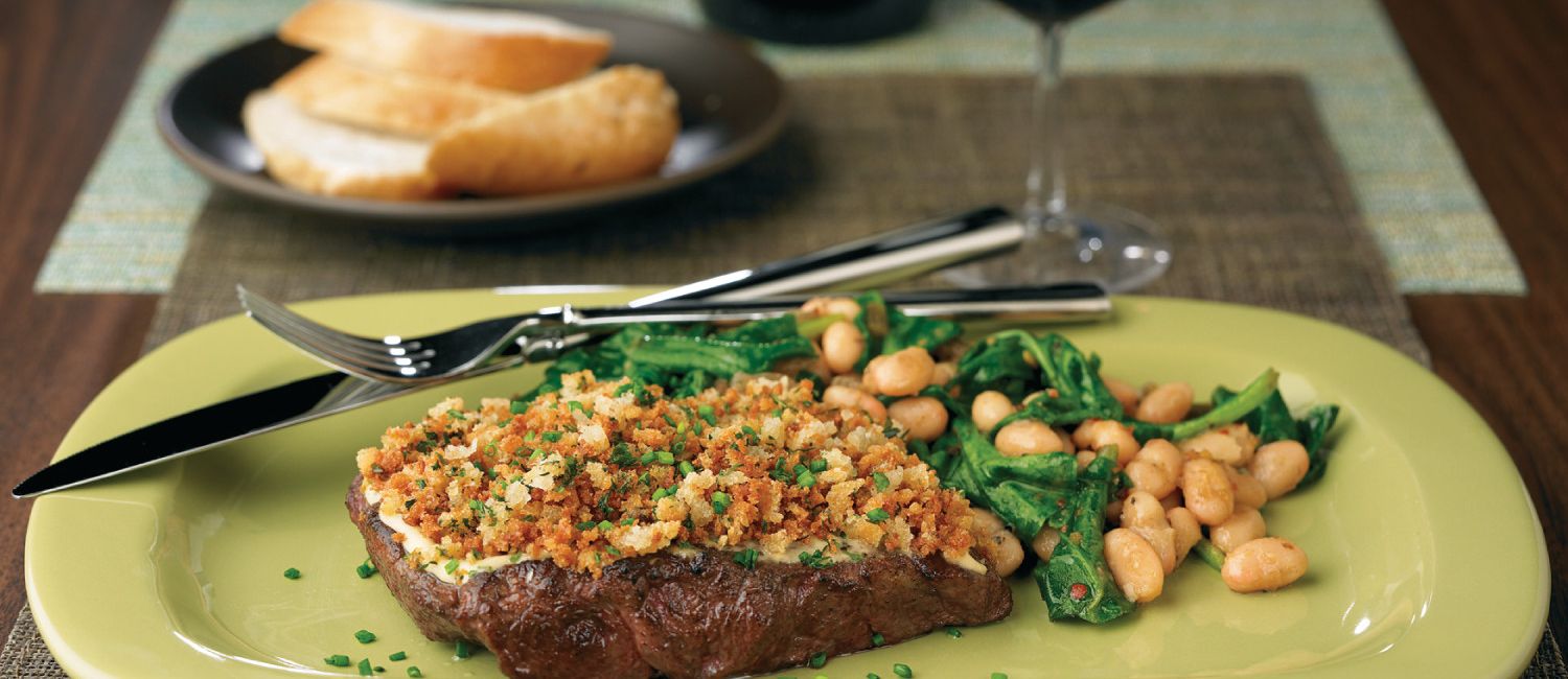 PorciniDusted Steaks with Horseradish Crust Beef Loving Texans