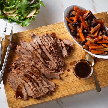 Beef Brisket with Savory Carrots & Dried Plums