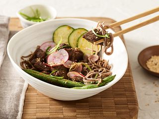 Sous Vide Teriyaki Beef Noodle Bowl