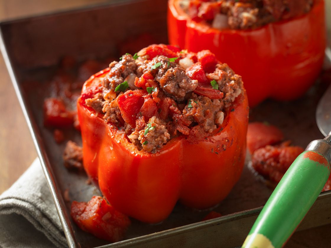 Classic Beef-Stuffed Peppers