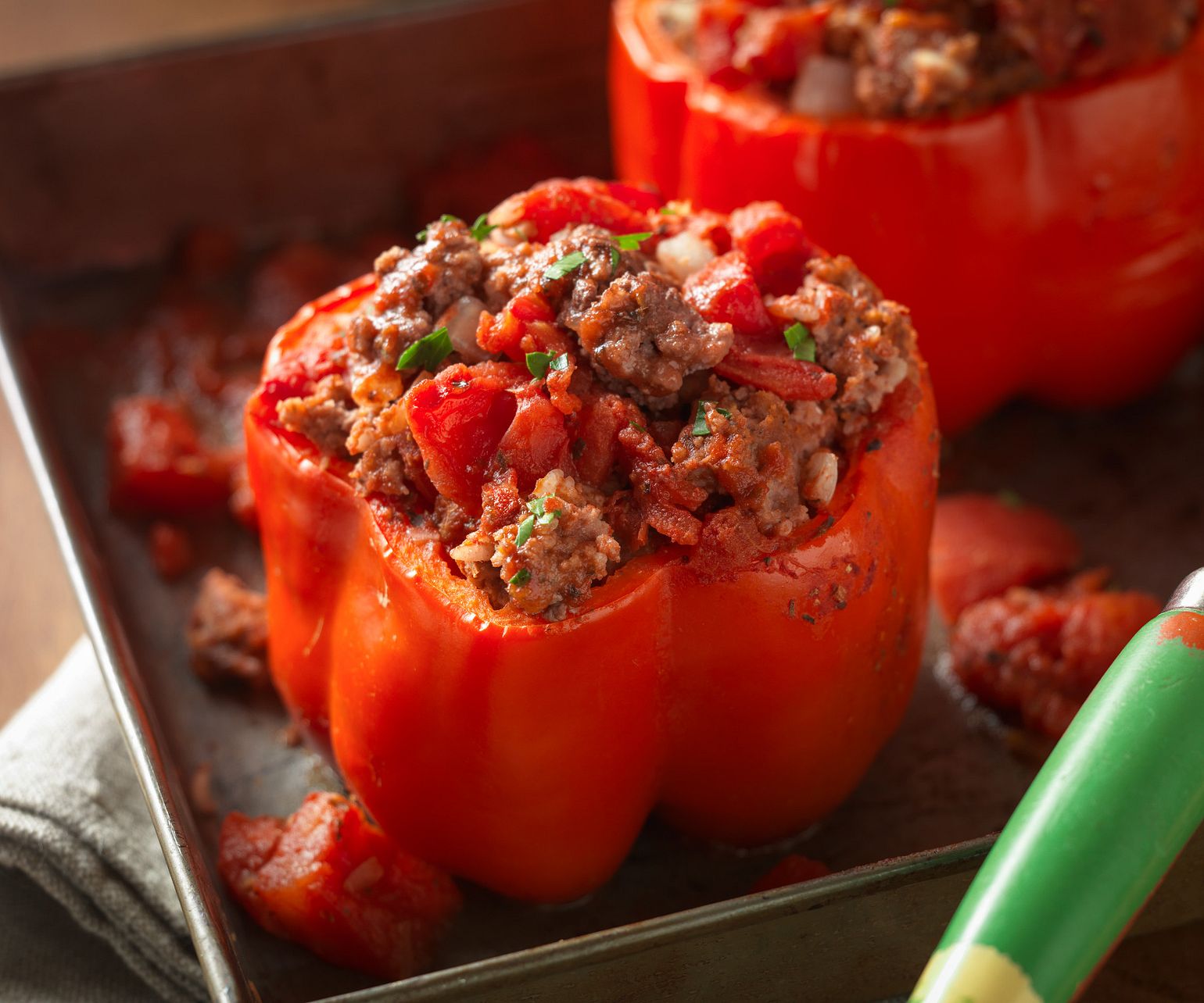 Classic Beef-Stuffed Peppers